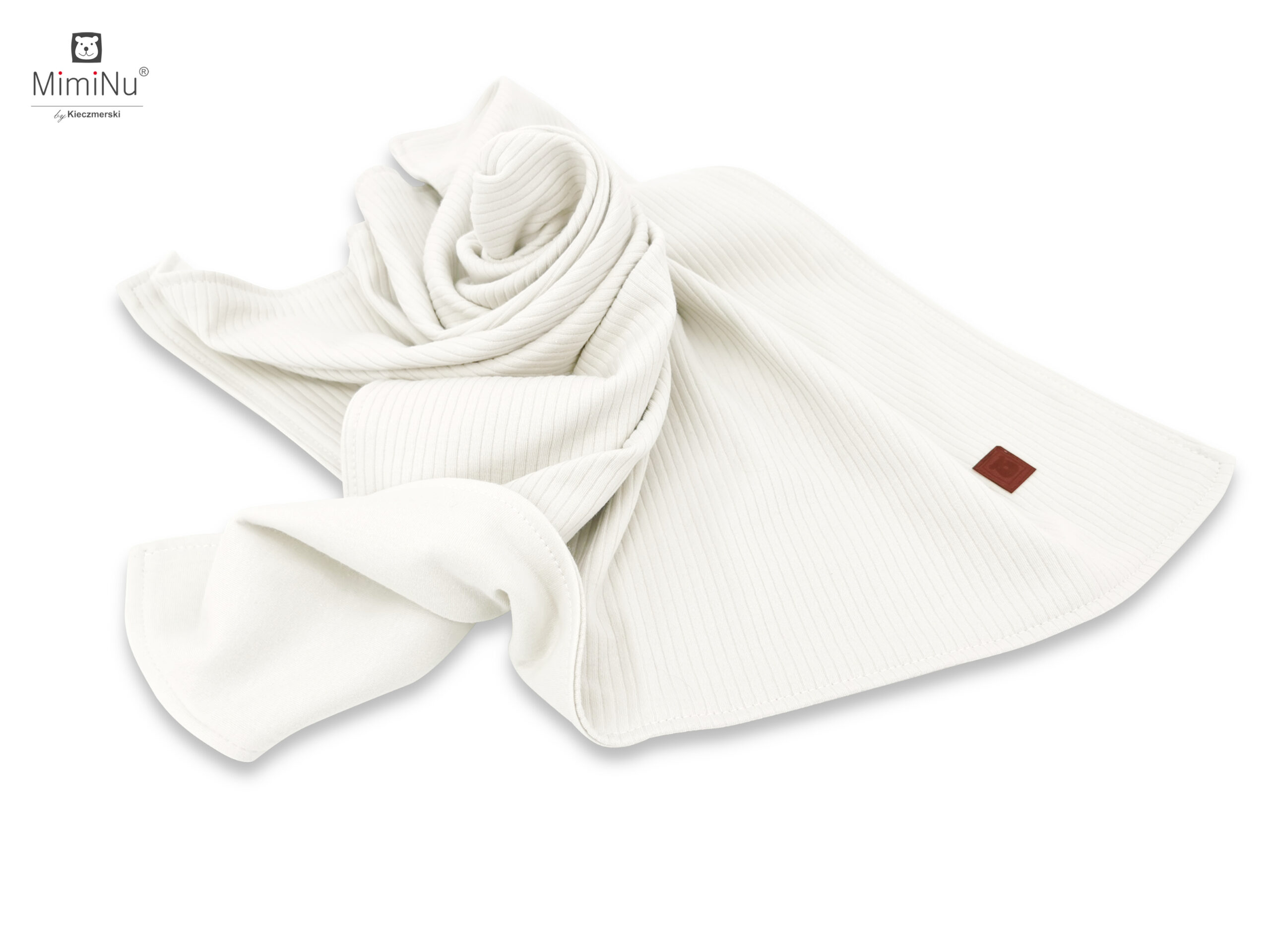 KIECZMERSKI Kocyk 75x100 cm MIMINU SOFT interlock bawełna 100% śmietanka