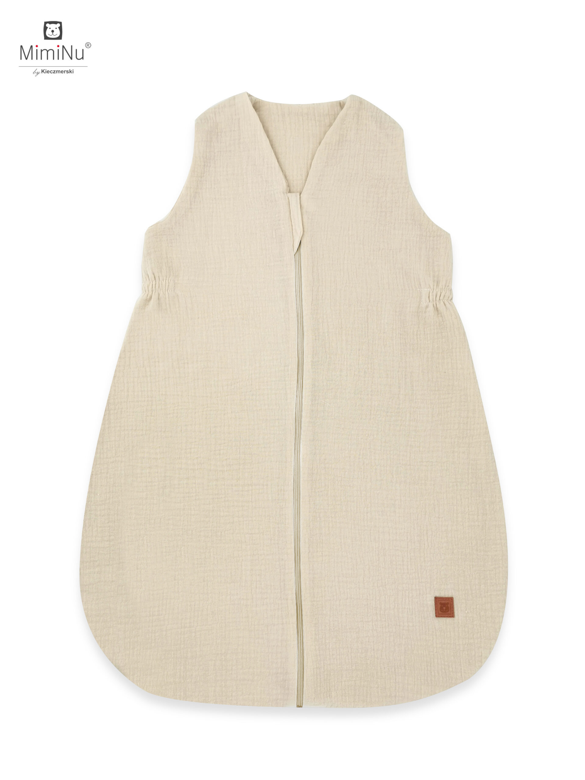 KIECZMERSKI Śpiworek letni AVI MUŚLIN bawełna 100% 74 cm, 0,5-1TOG ciepły beż