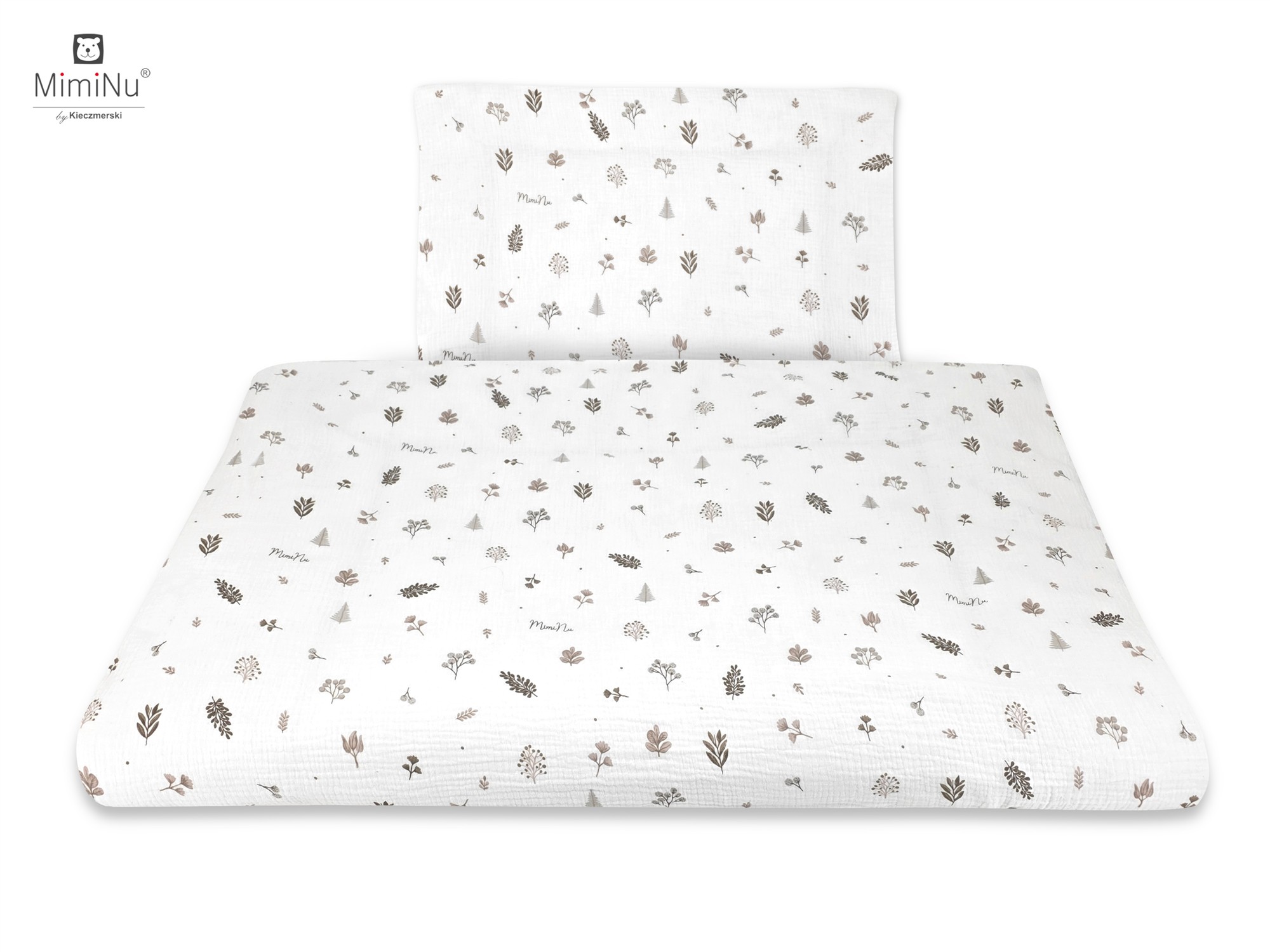 KIECZMERSKI Pościel C-2 100x135 cm MIMINU DESIGN Listki bawełna 100%