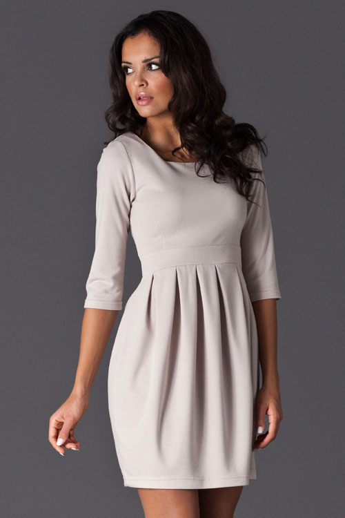 Sukienka Model 122 Beige - Figl27952 - Beżowy