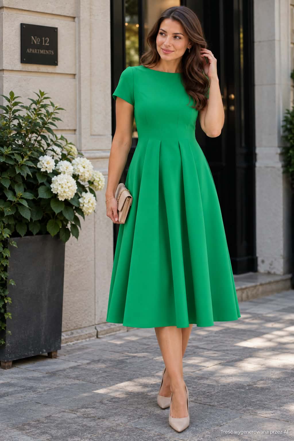 Sukienka Model A569 Green - awama178673 - Zielony