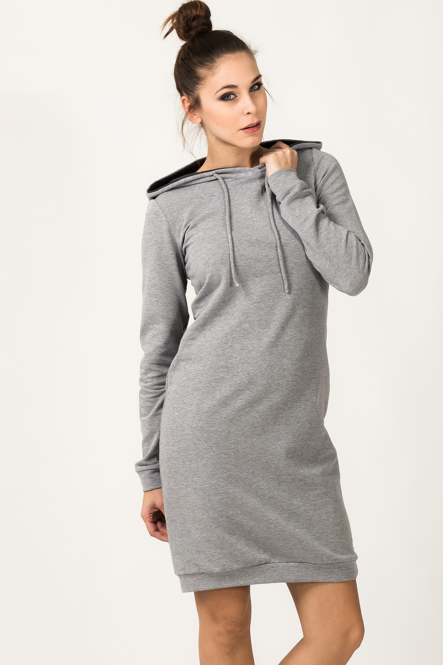 Sukienka Model Beata 2 Light Grey - Tessita36015 - Szary
