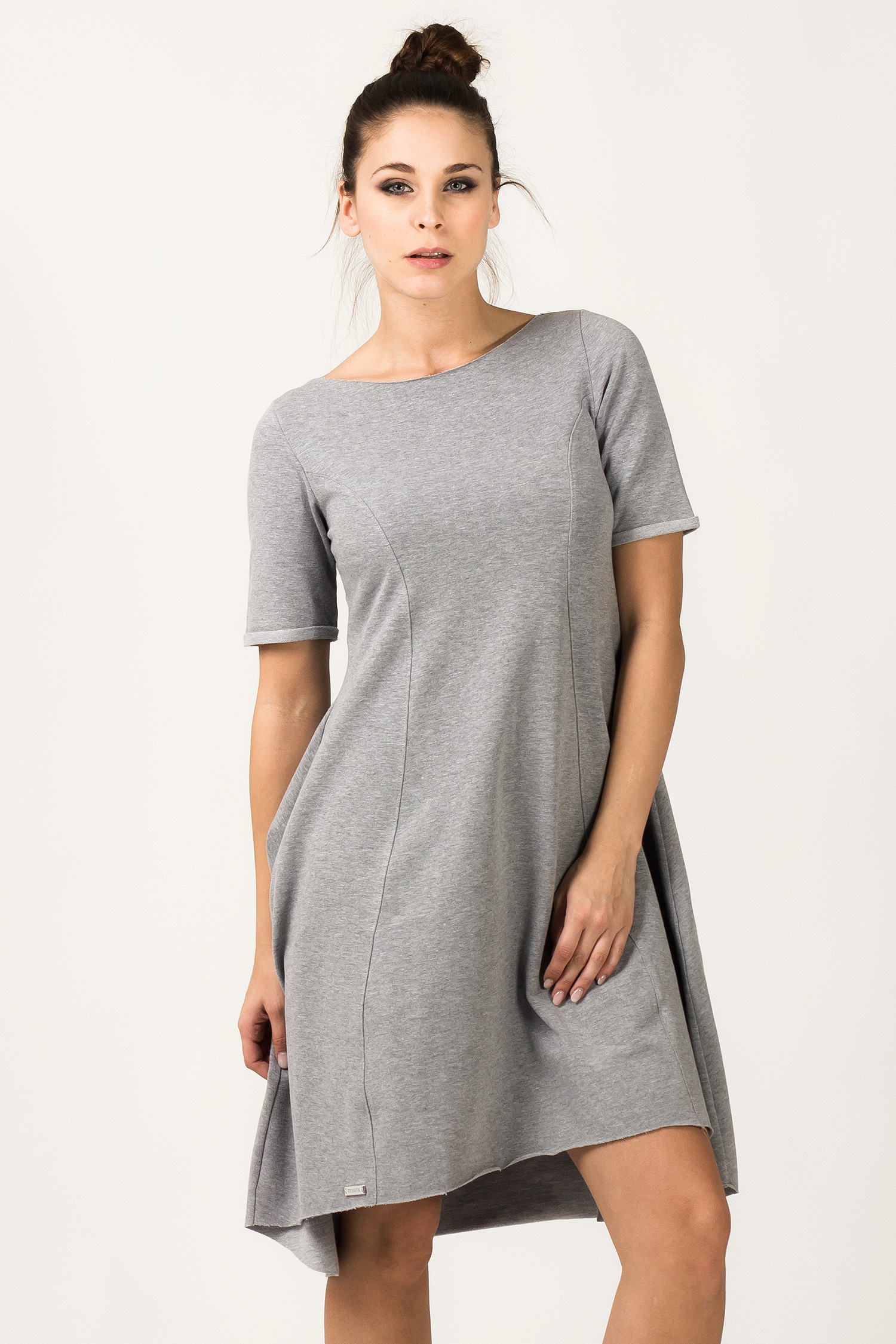 Sukienka Model Nadia 6 Light Grey - Tessita36032 - Szary