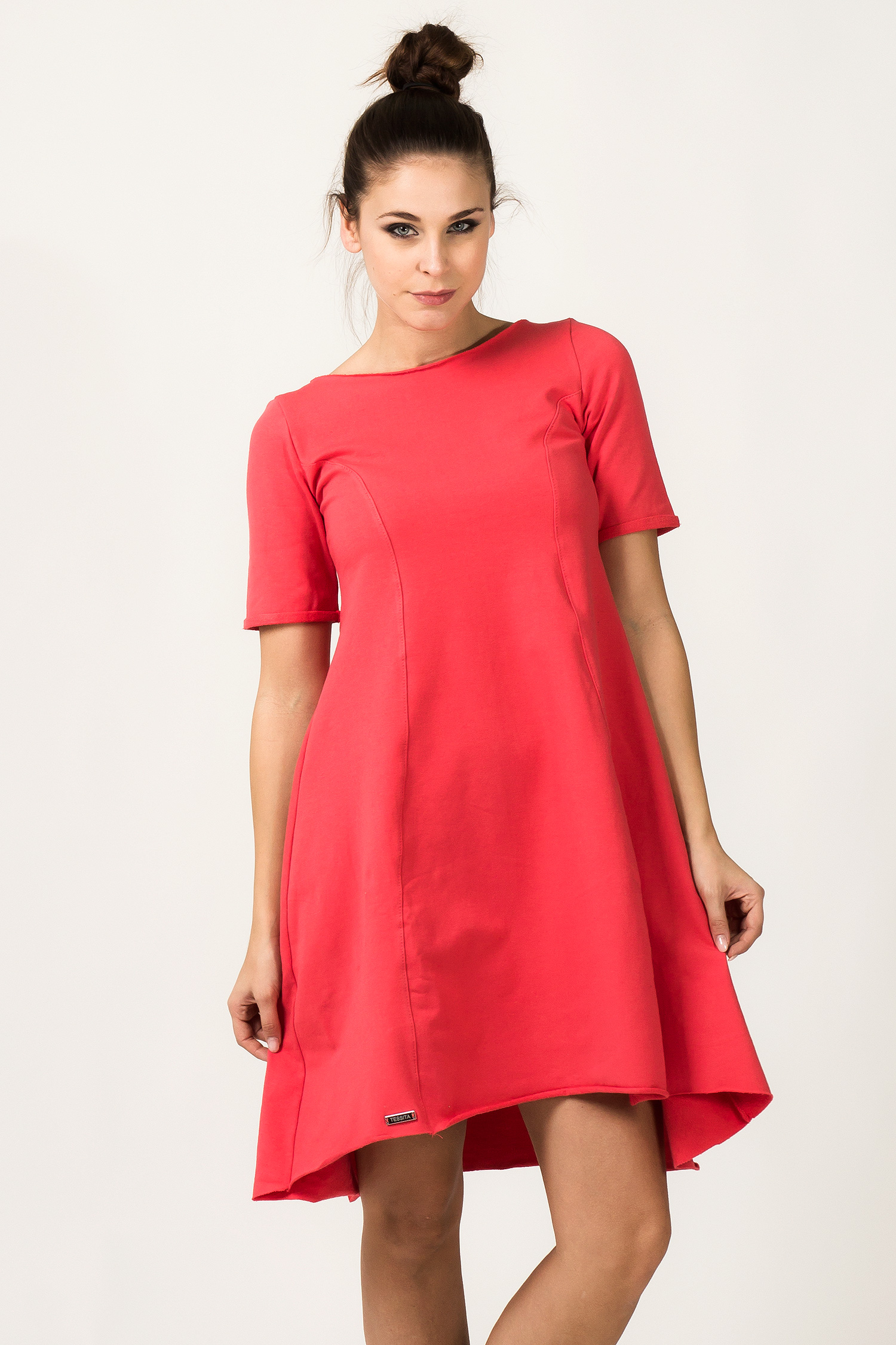 Sukienka Model Nadia 7 Coral - Tessita36102 - Różowy