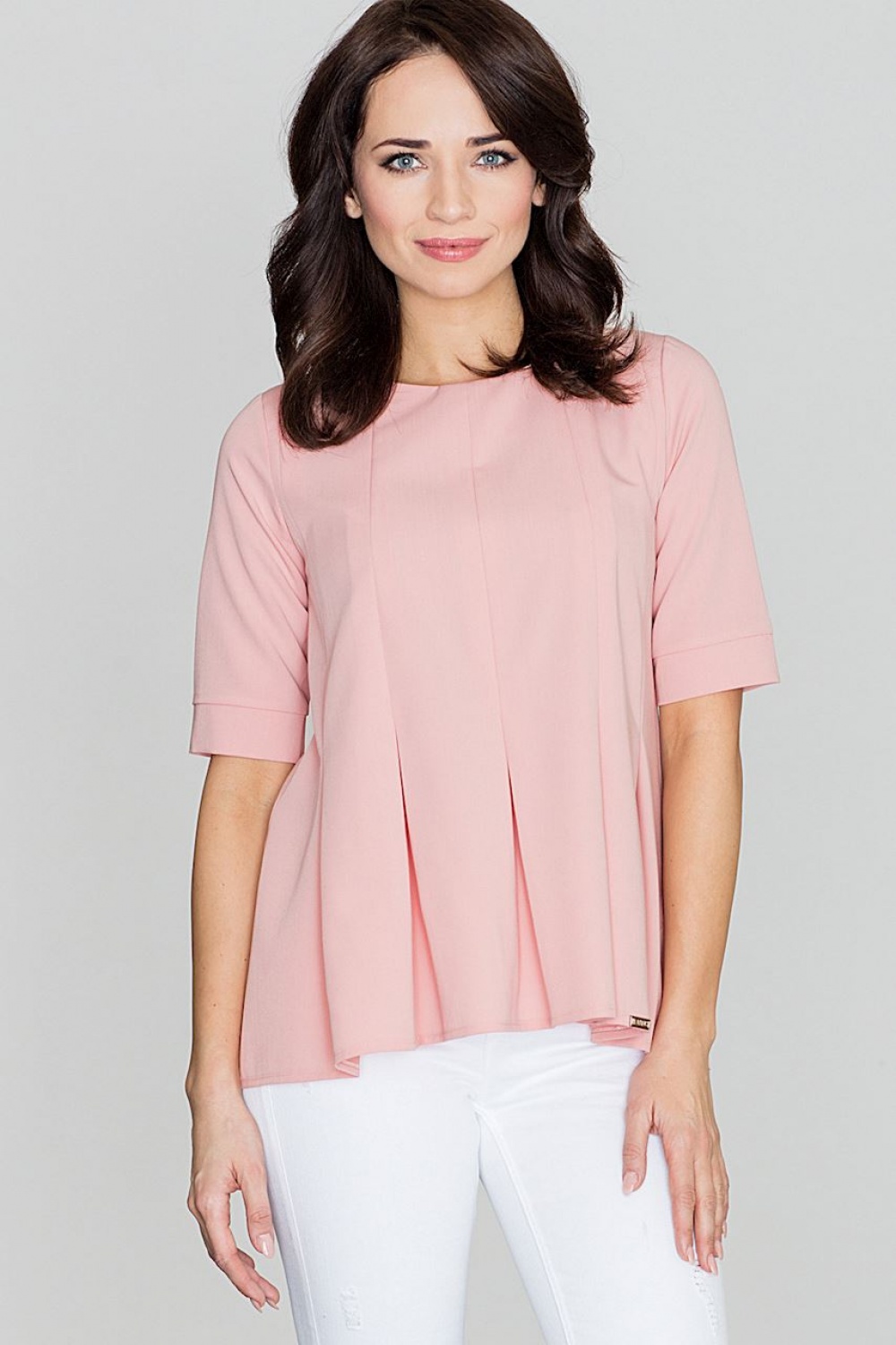 Bluzka Model K370 Pink - Lenitif119261 - Różowy