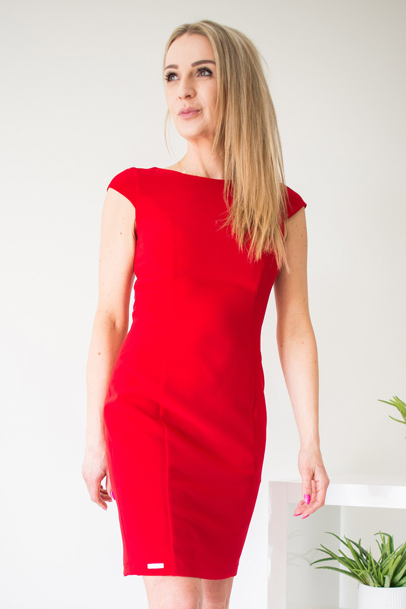 Sukienka Model Juliette Red - Jersa119532 - Czerwony
