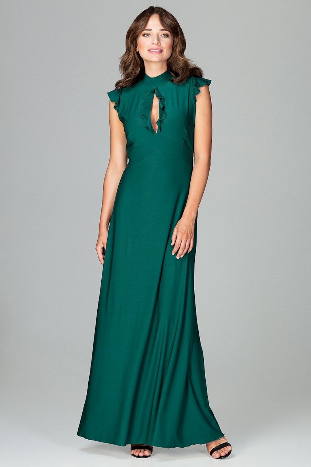 Sukienka Model K486 Green - Lenitif120754 - Zielony - obrazek 2