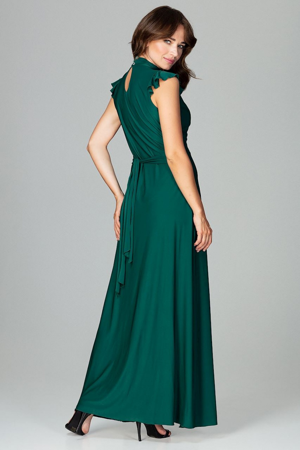 Sukienka Model K486 Green - Lenitif120754 - Zielony - obrazek 3