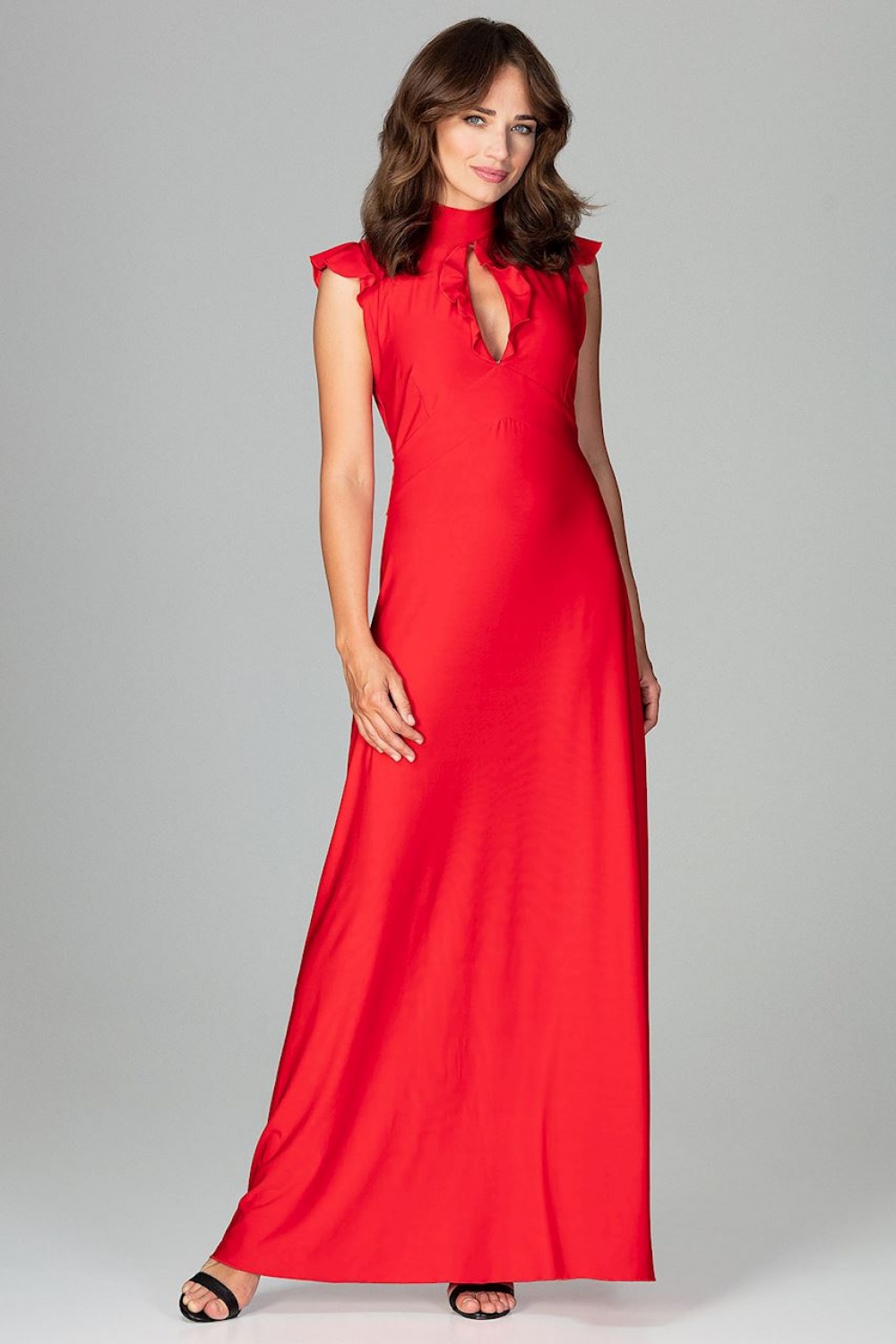 Sukienka Model K486 Red - Lenitif120756 - Czerwony