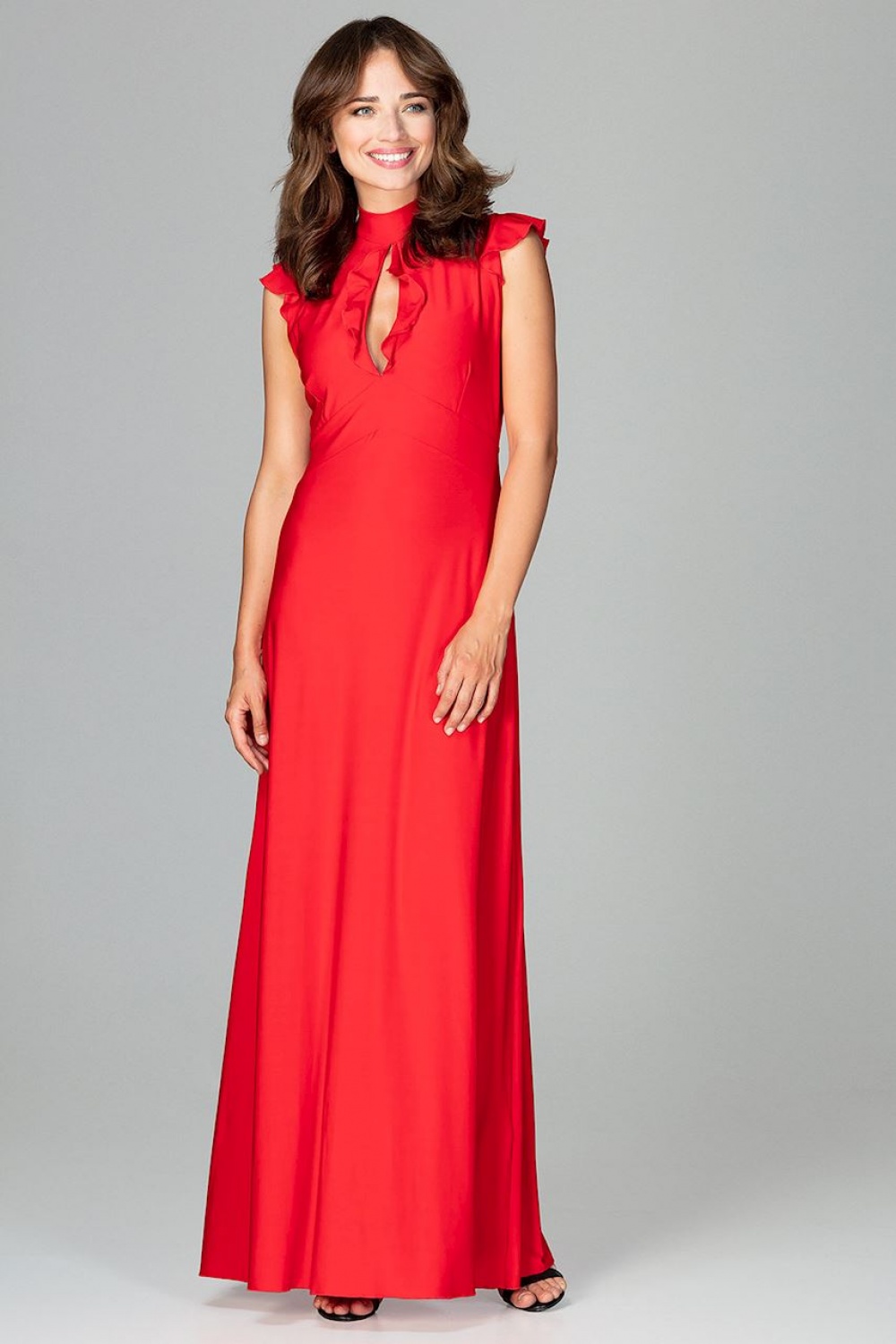 Sukienka Model K486 Red - Lenitif120756 - Czerwony - obrazek 2
