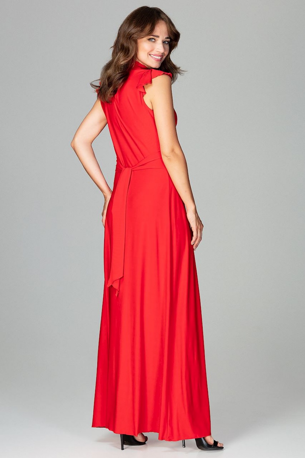 Sukienka Model K486 Red - Lenitif120756 - Czerwony - obrazek 3