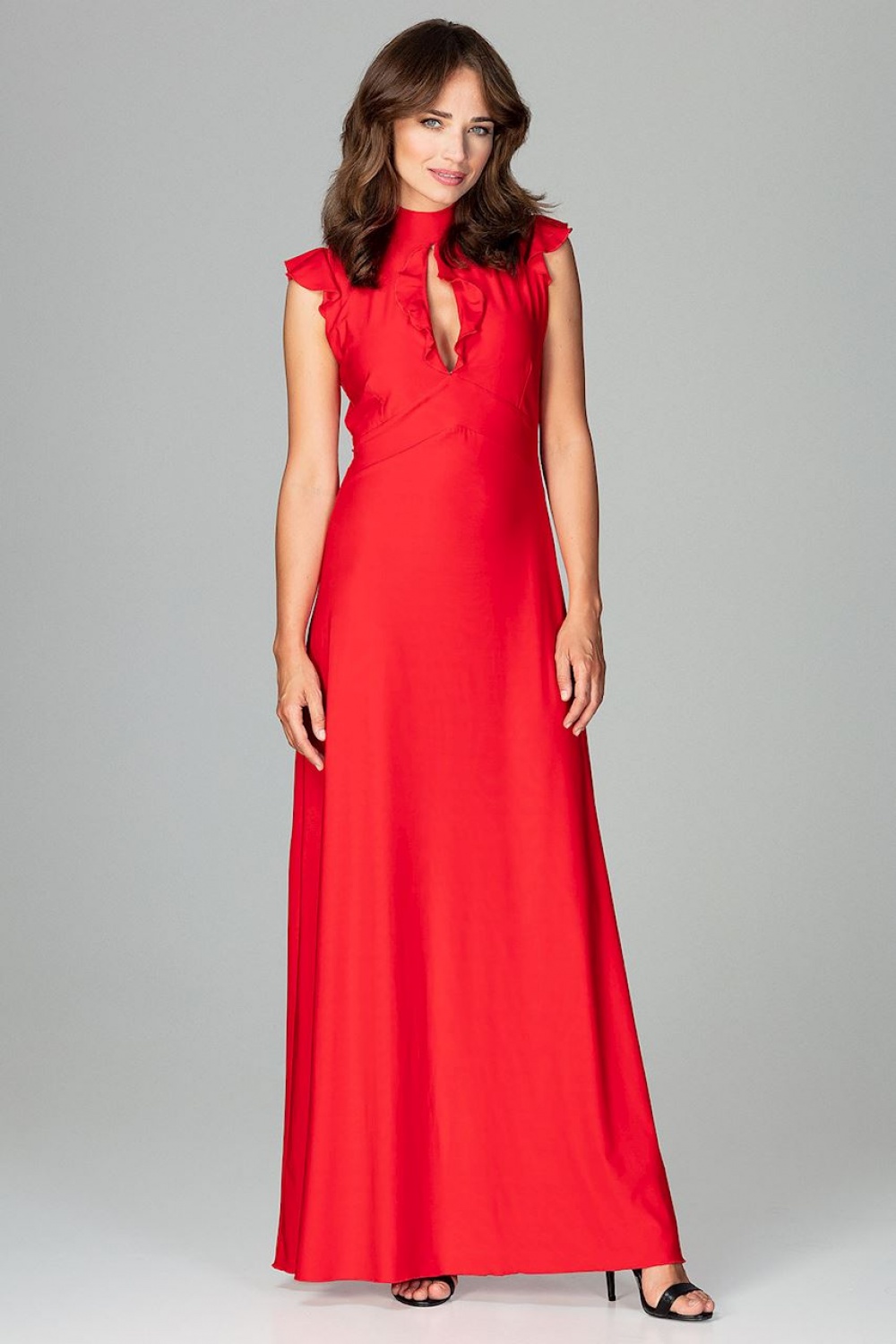 Sukienka Model K486 Red - Lenitif120756 - Czerwony - obrazek 4