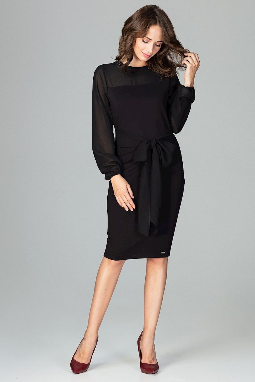 Sukienka Model K494 Black - Lenitif122503 - Czarny