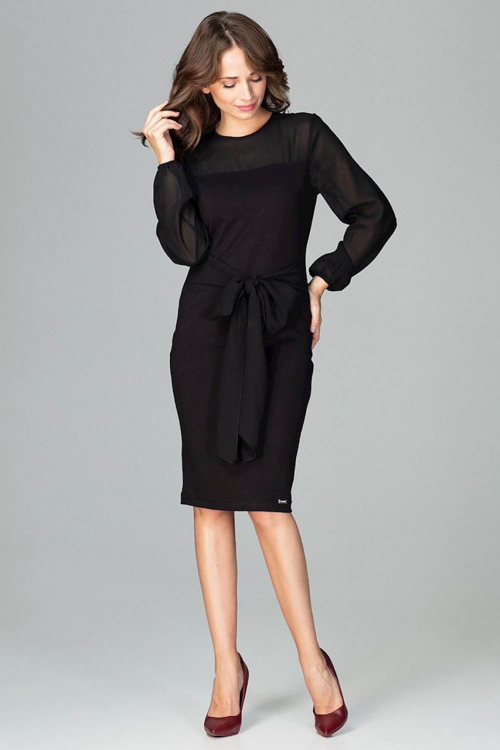 Sukienka Model K494 Black - Lenitif122503 - Czarny - obrazek 2
