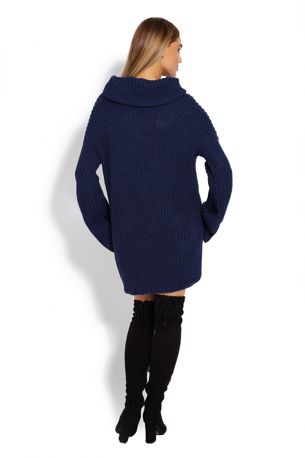 Golf Damski Model 70012 Petrol Navy - PeeKaBoo122930 - Granatowy - obrazek 3