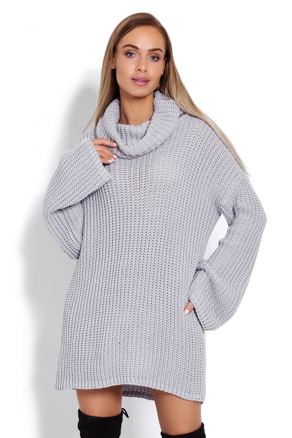 Golf Damski Model 70012 Grey - PeeKaBoo122932 - Szary