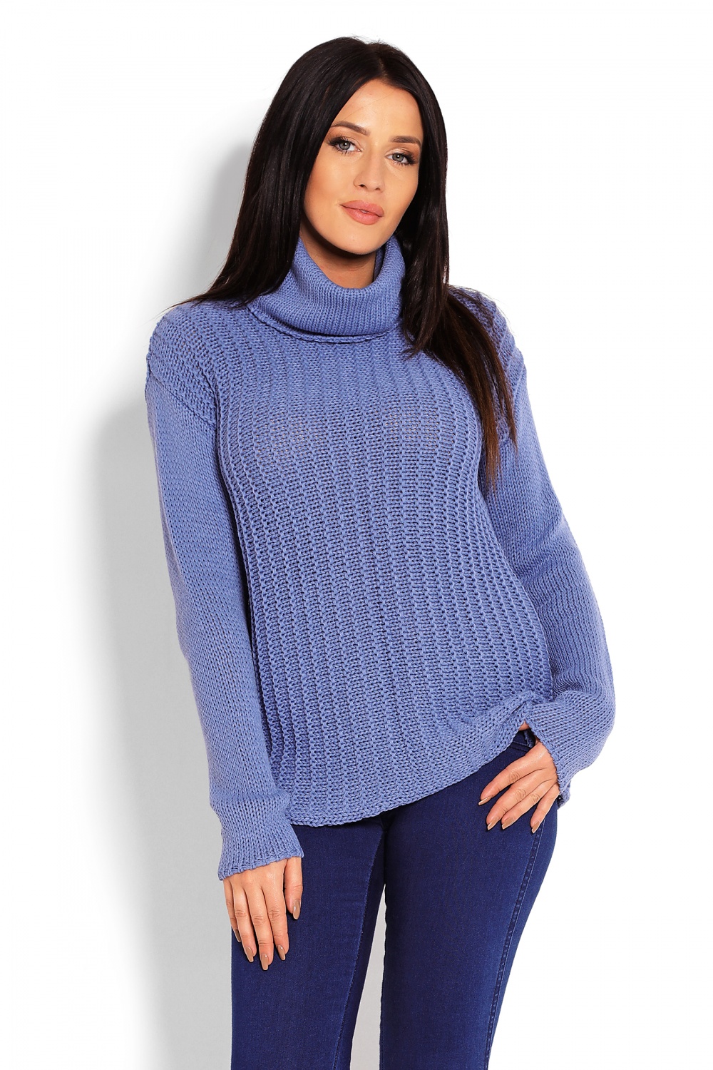 Golf Damski Model 70014 Blue - PeeKaBoo123410 - Niebieski