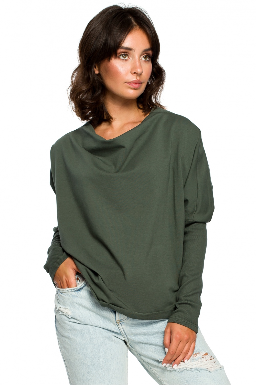 Bluza Damska Model B094 Green - BeWear124062 - Zielony