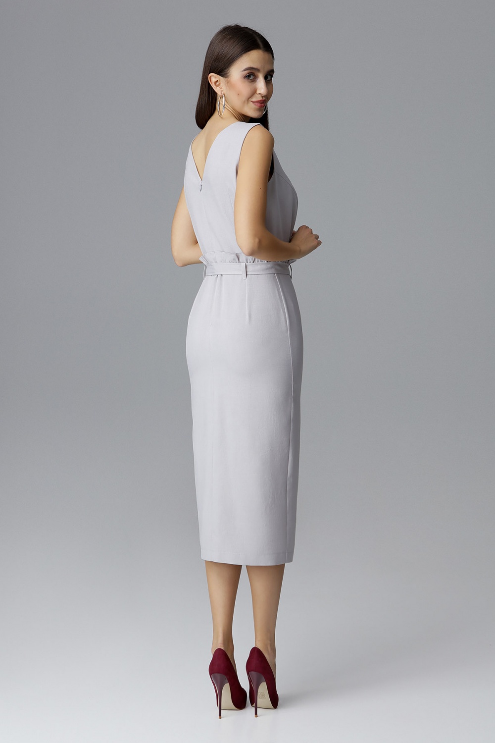 Sukienka Model M633 Grey - Figl126015 - Szary - obrazek 2