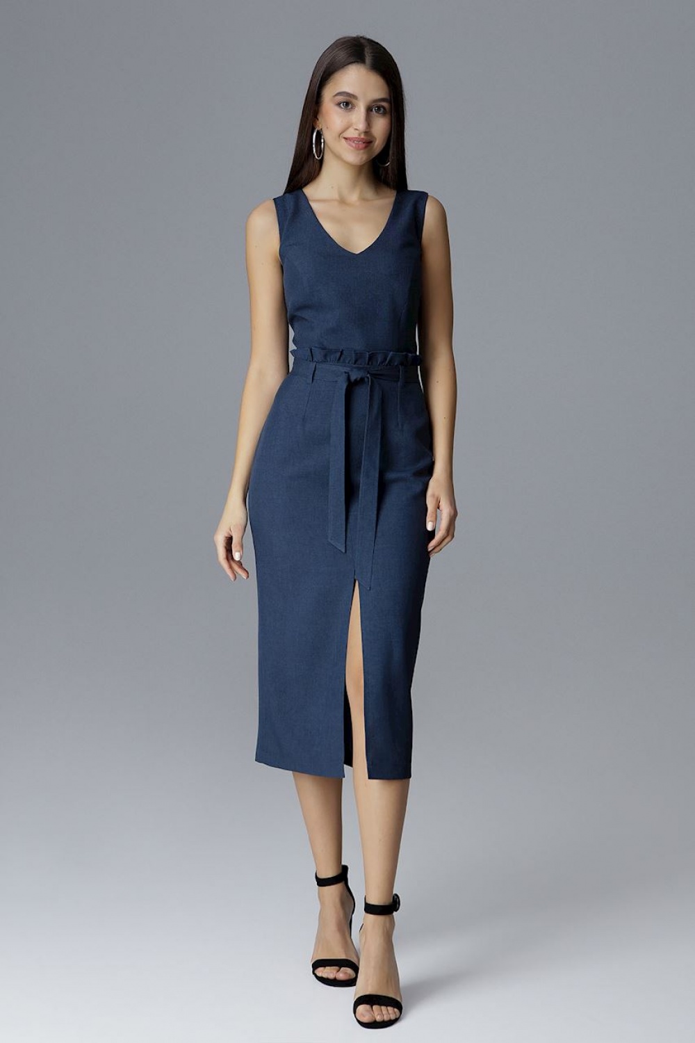 Sukienka Model M633 Navy - Figl126016 - Granatowy - obrazek 2