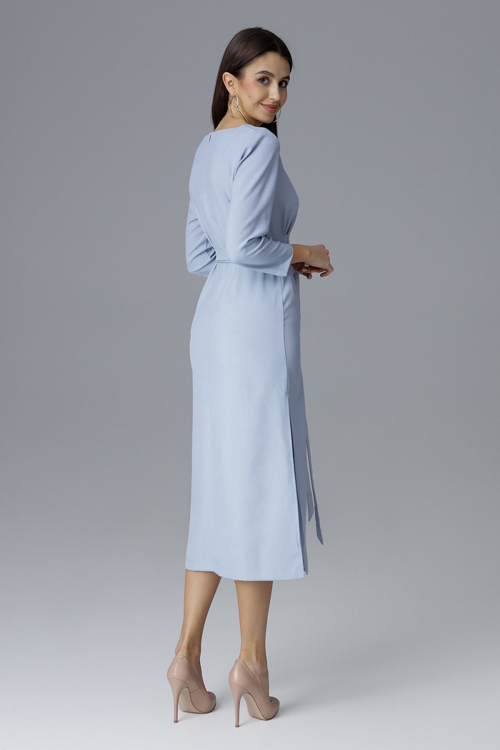 Sukienka Model M631 Sky Blue - Figl126022 - Niebieski - obrazek 3