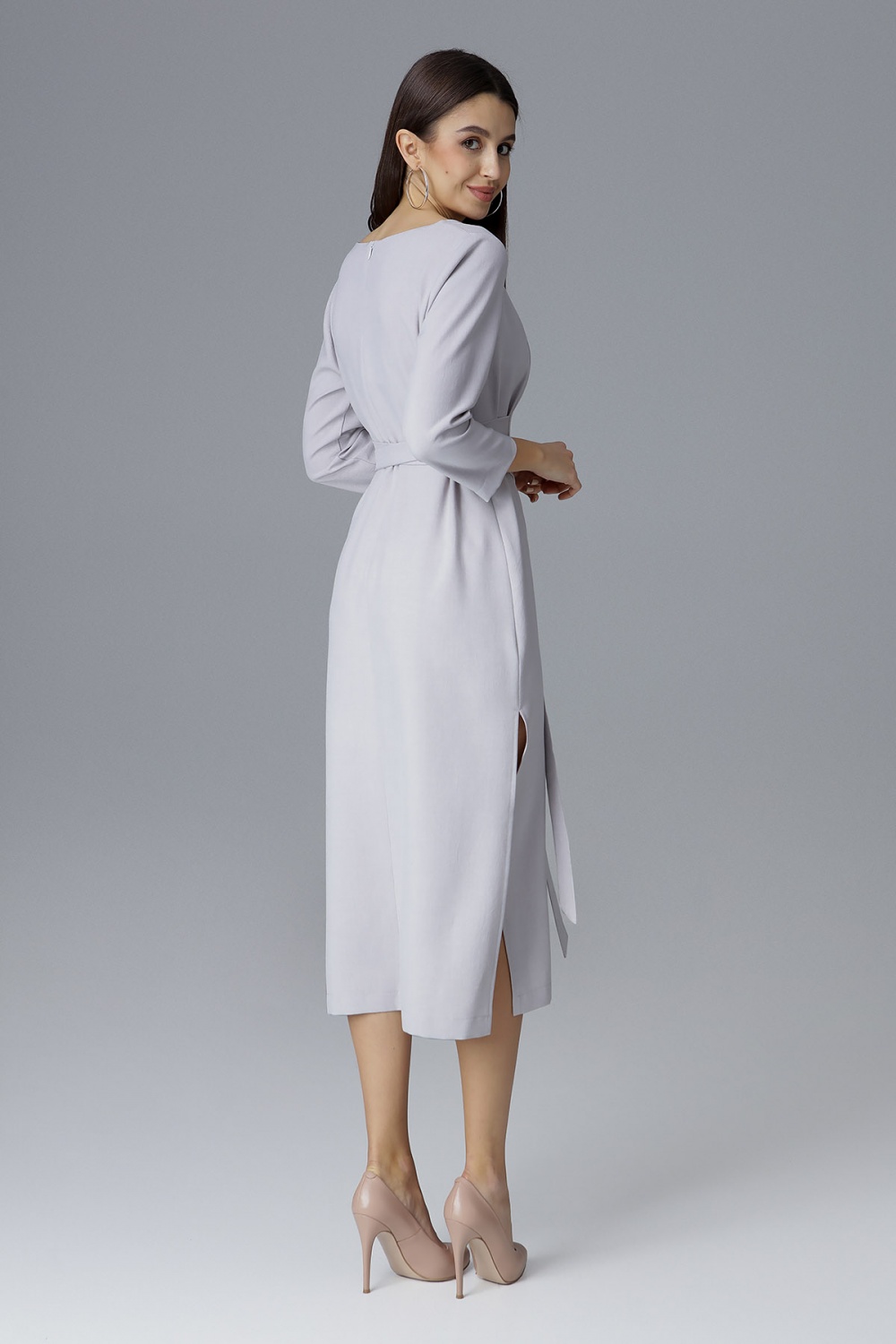 Sukienka Model M631 Grey - Figl126023 - Szary - obrazek 3