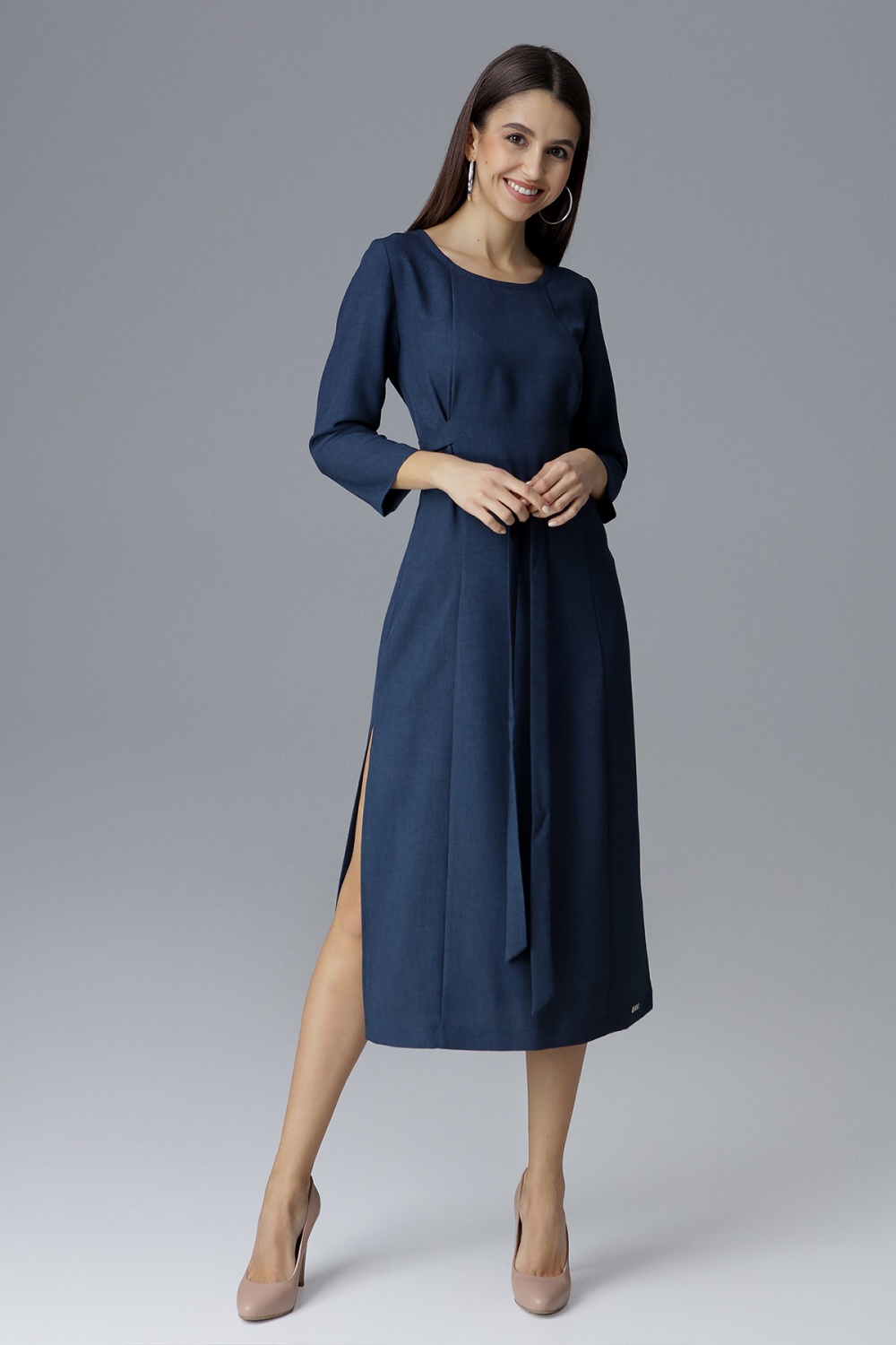 Sukienka Model M631 Navy - Figl126024 - Granatowy