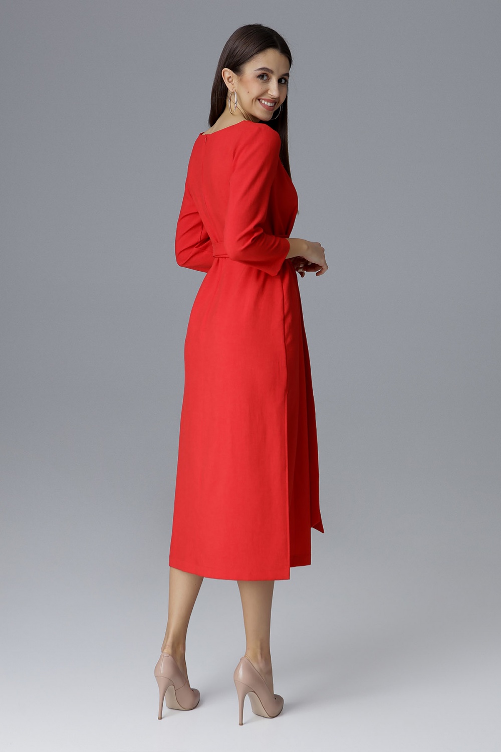 Sukienka Model M631 Red - Figl126025 - Czerwony - obrazek 3