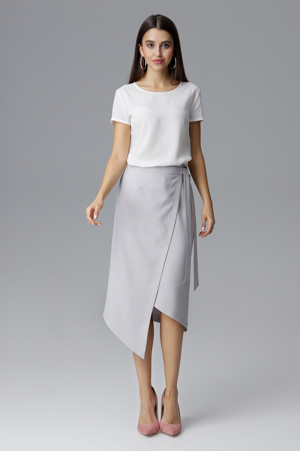 Spódnica Model M629 Grey - Figl126031 - Szary