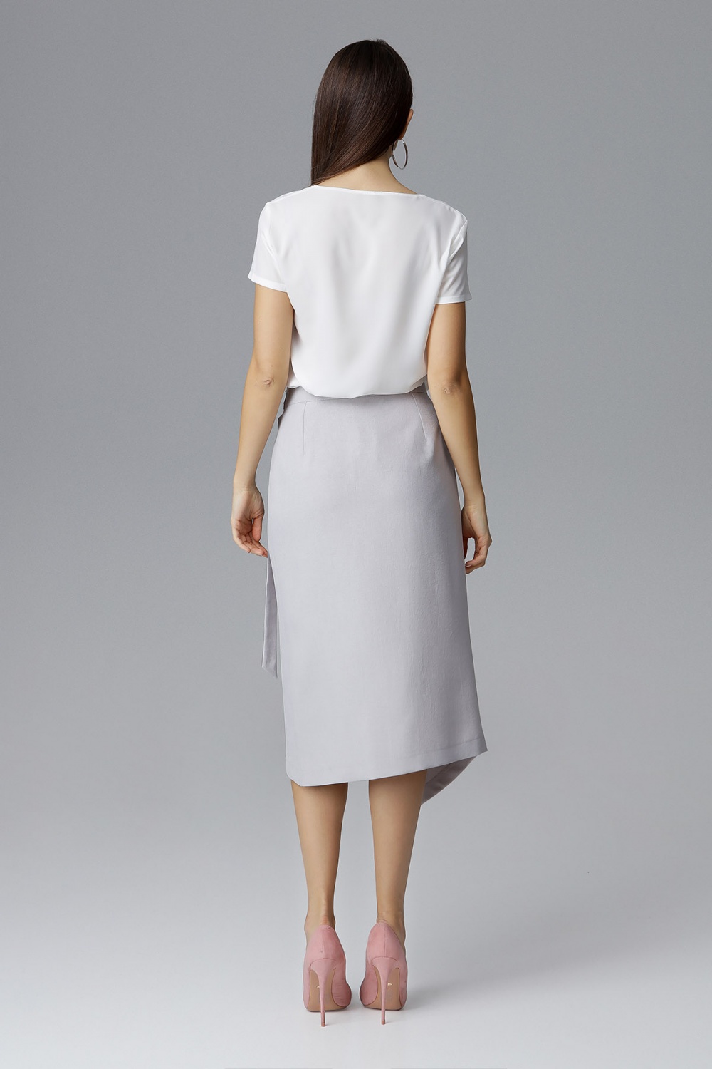 Spódnica Model M629 Grey - Figl126031 - Szary - obrazek 3