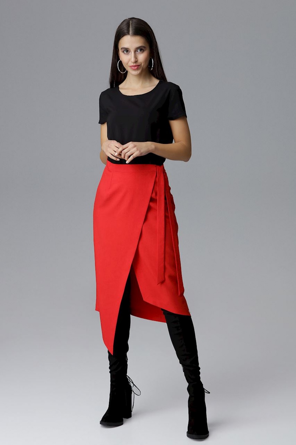 Spódnica Model M629 Red - Figl126033 - Czerwony
