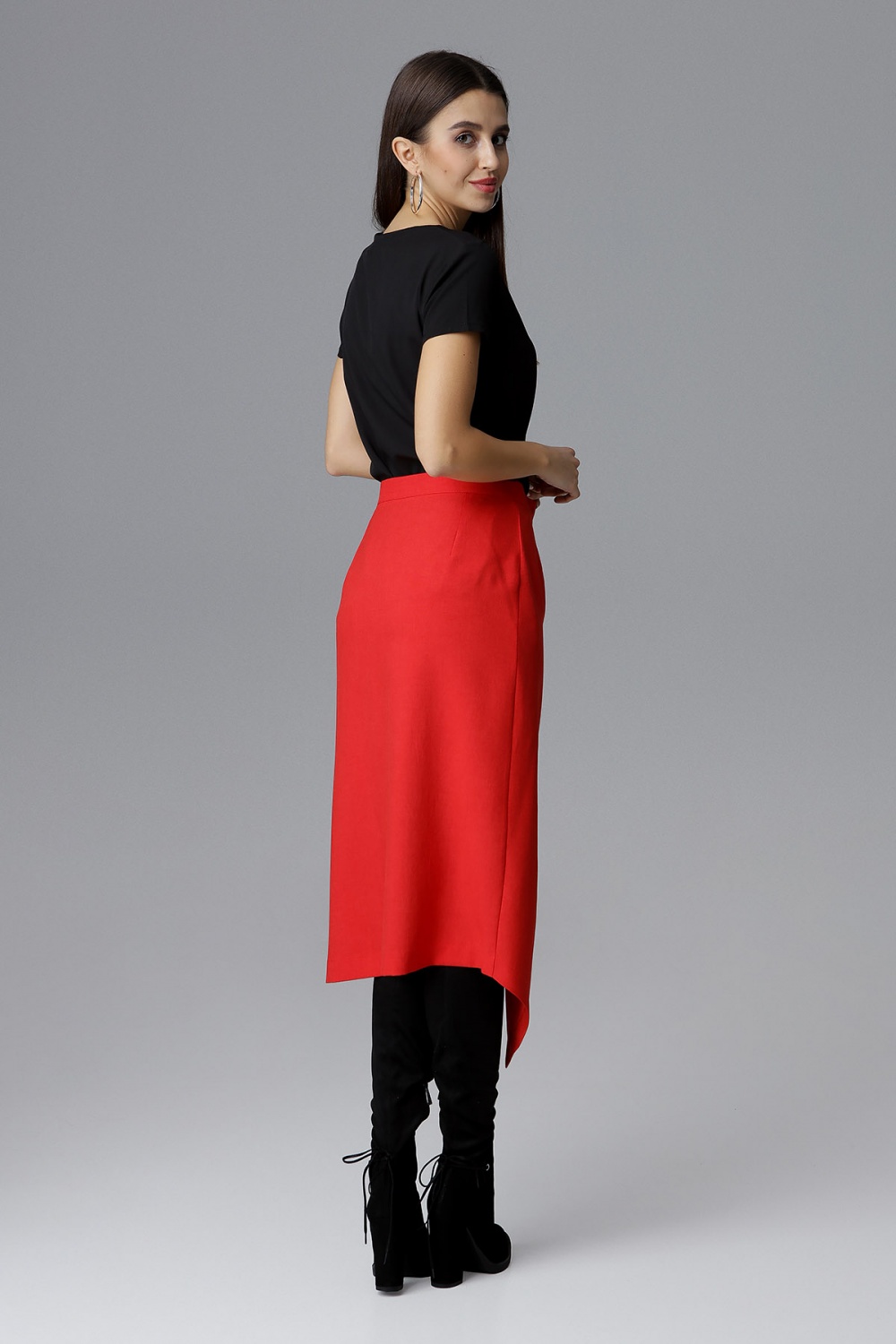 Spódnica Model M629 Red - Figl126033 - Czerwony - obrazek 2