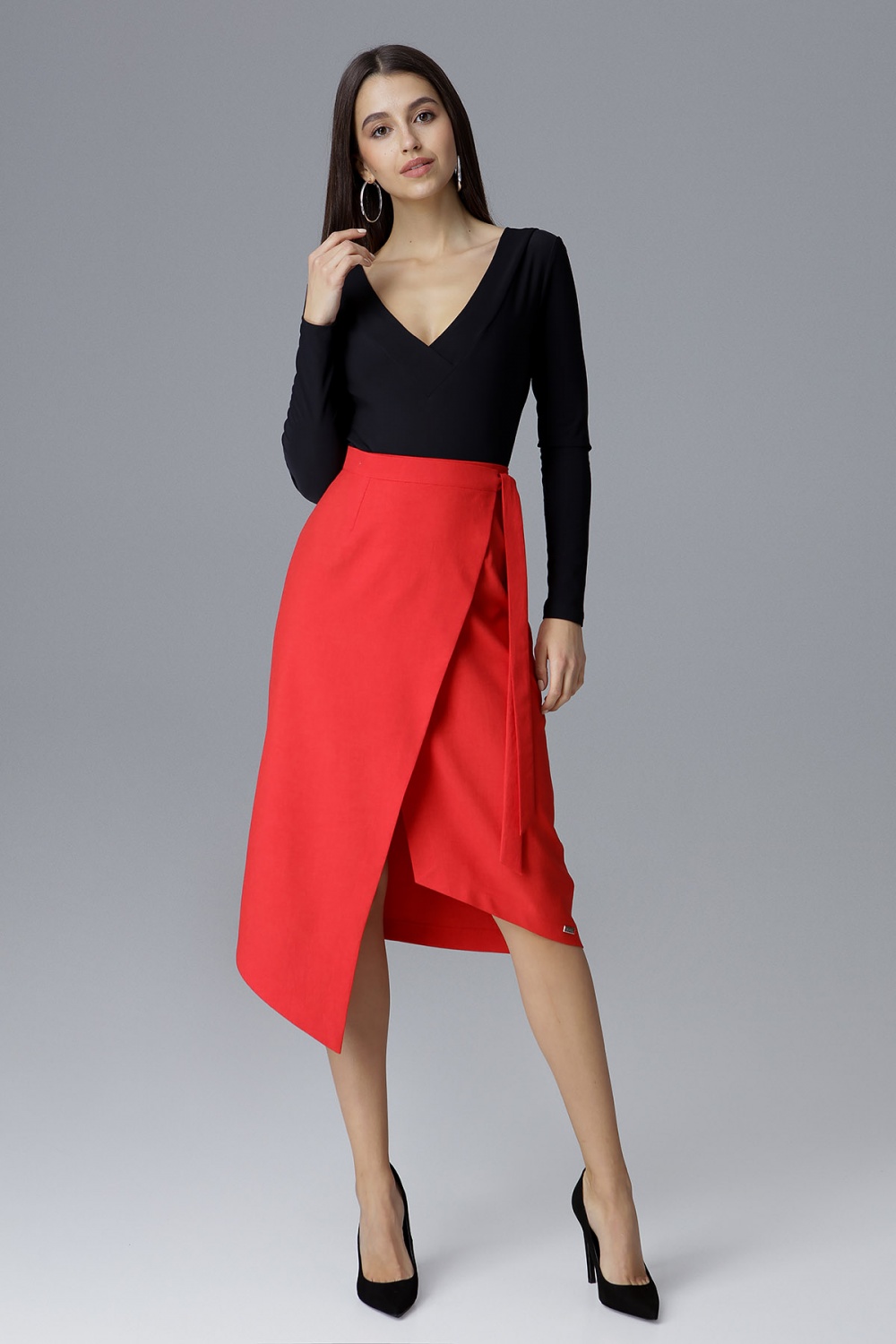 Spódnica Model M629 Red - Figl126033 - Czerwony - obrazek 3