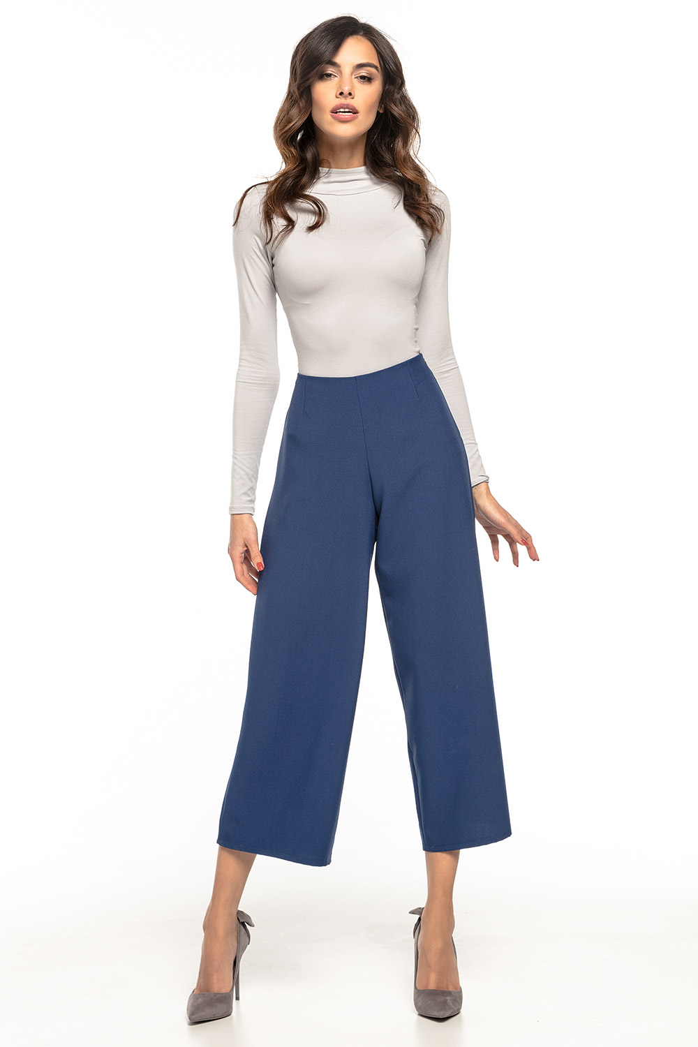 Spodnie Damskie Model T272/4 Navy - Tessita127883 - Granatowy