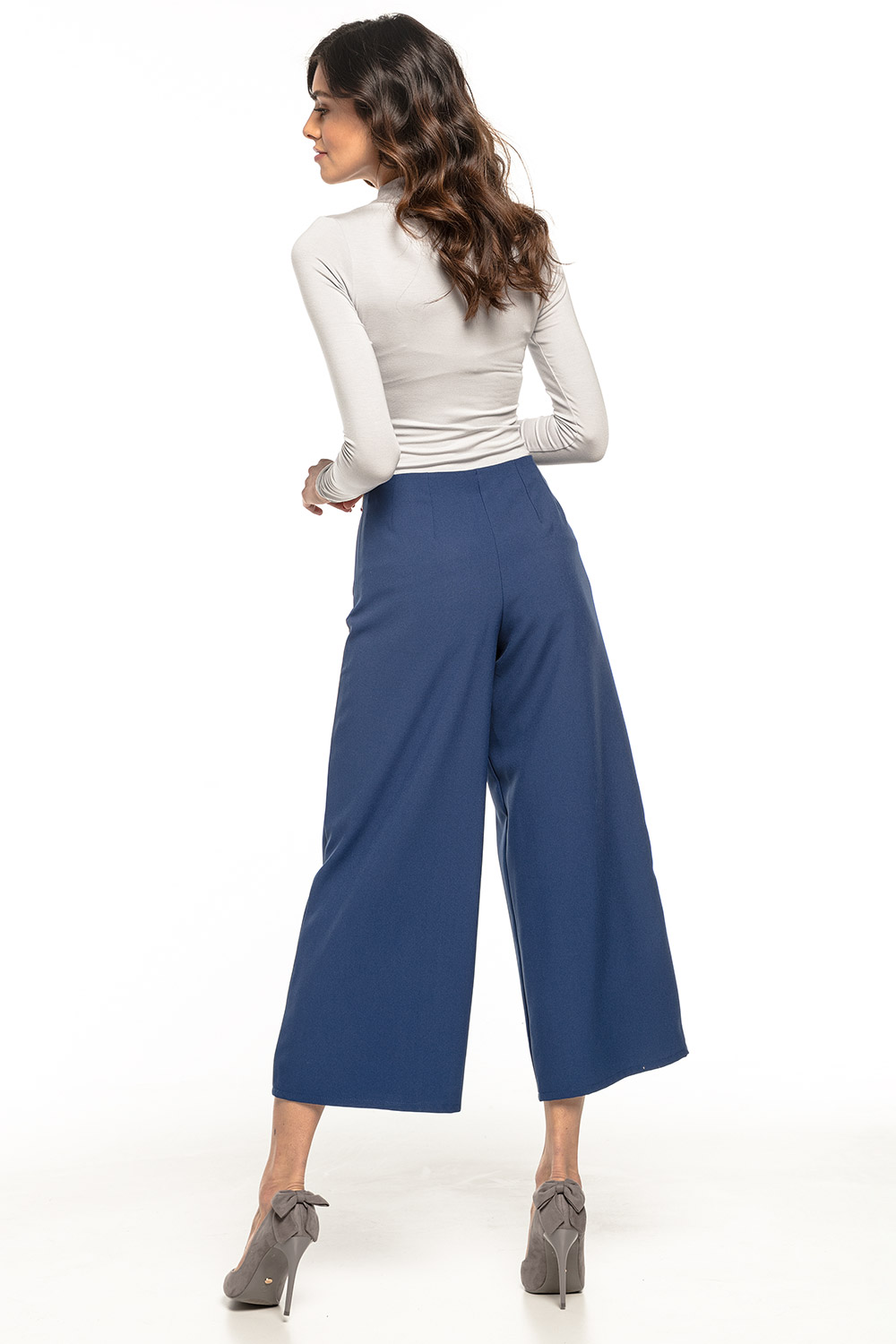 Spodnie Damskie Model T272/4 Navy - Tessita127883 - Granatowy - obrazek 3