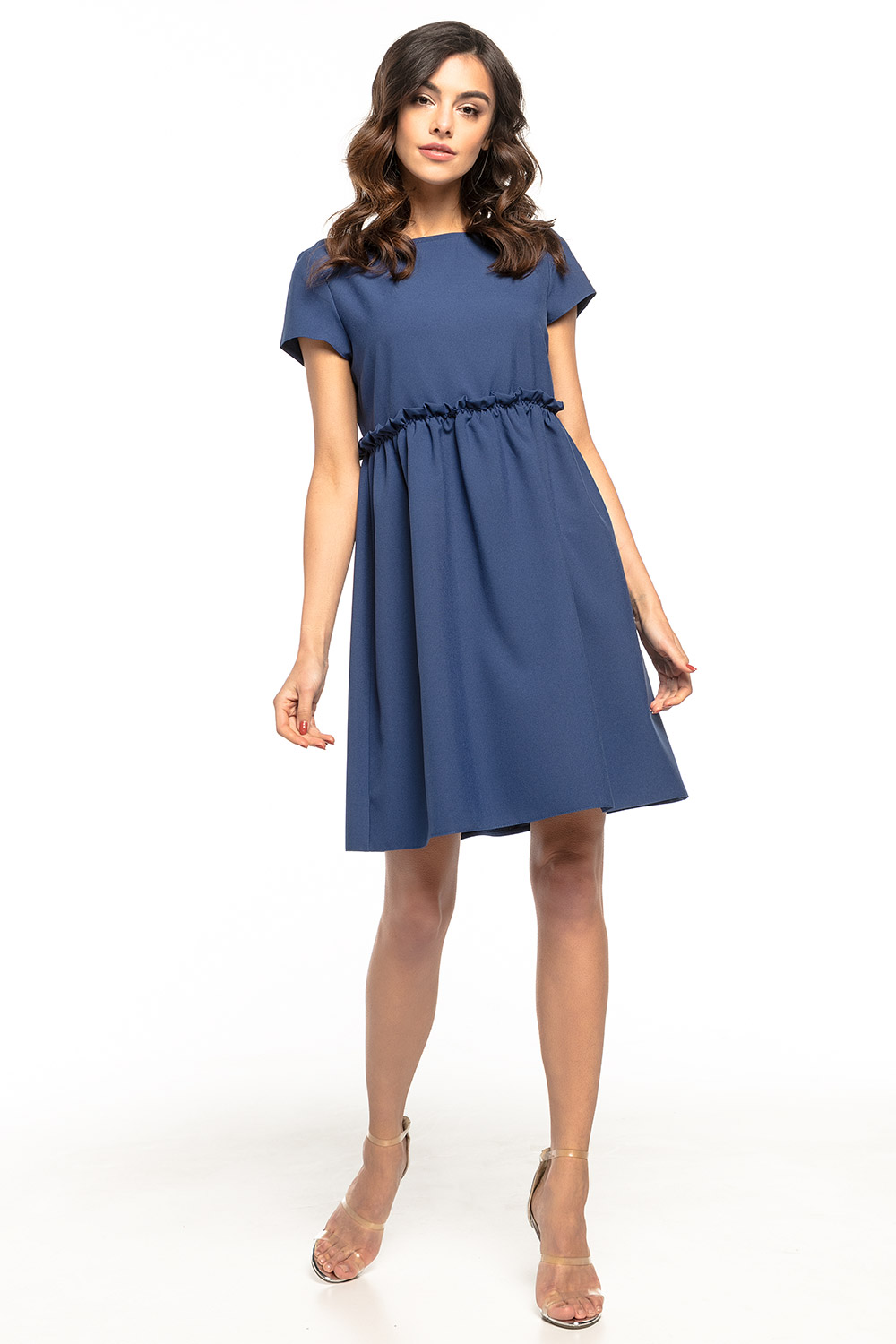 Sukienka Model T266/4 Navy - Tessita127930 - Granatowy