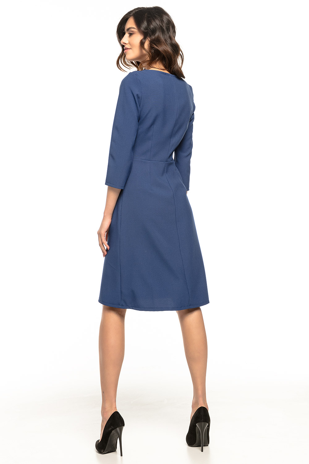 Sukienka Model T265/4 Navy - Tessita127936 - Granatowy - obrazek 3