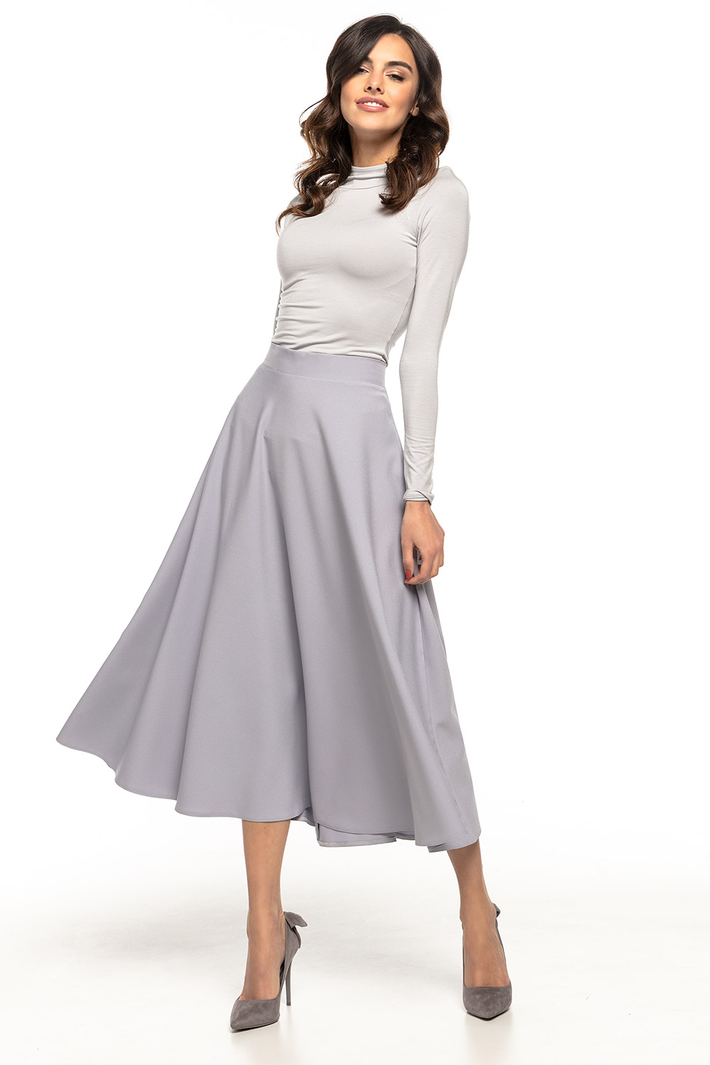 Spódnica Model T260/8 Popiel - Tessita127954 - Szary