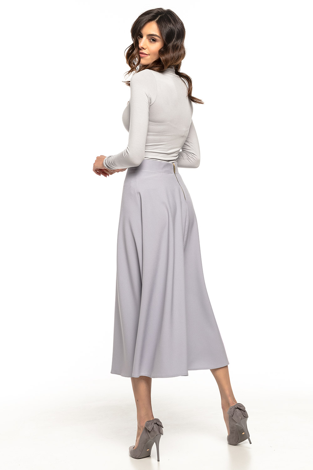 Spódnica Model T260/8 Popiel - Tessita127954 - Szary - obrazek 3
