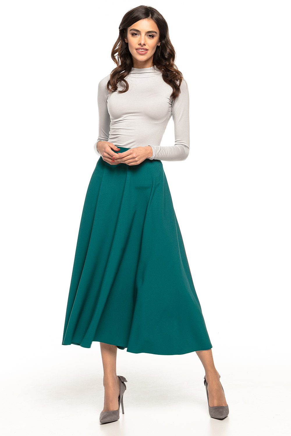 Spódnica Model T260/6 Szamragd - Tessita127956 - Zielony