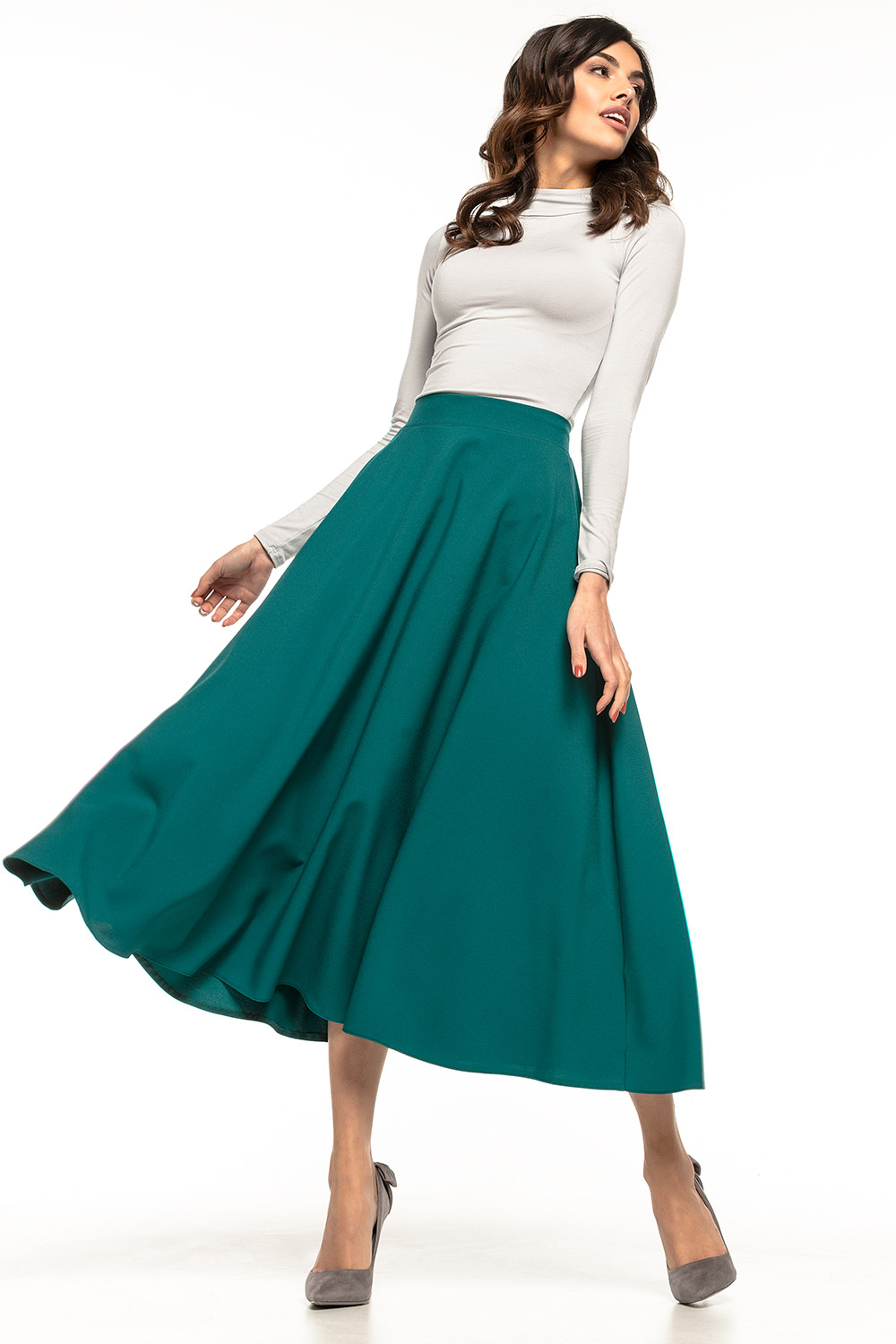Spódnica Model T260/6 Szamragd - Tessita127956 - Zielony - obrazek 2