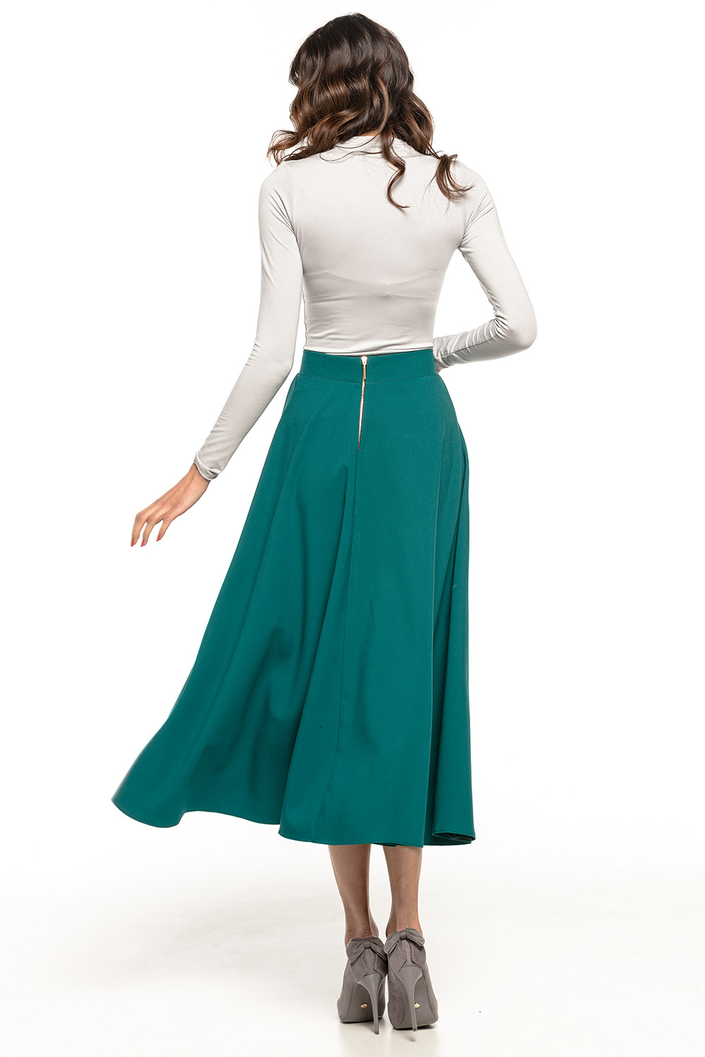Spódnica Model T260/6 Szamragd - Tessita127956 - Zielony - obrazek 3