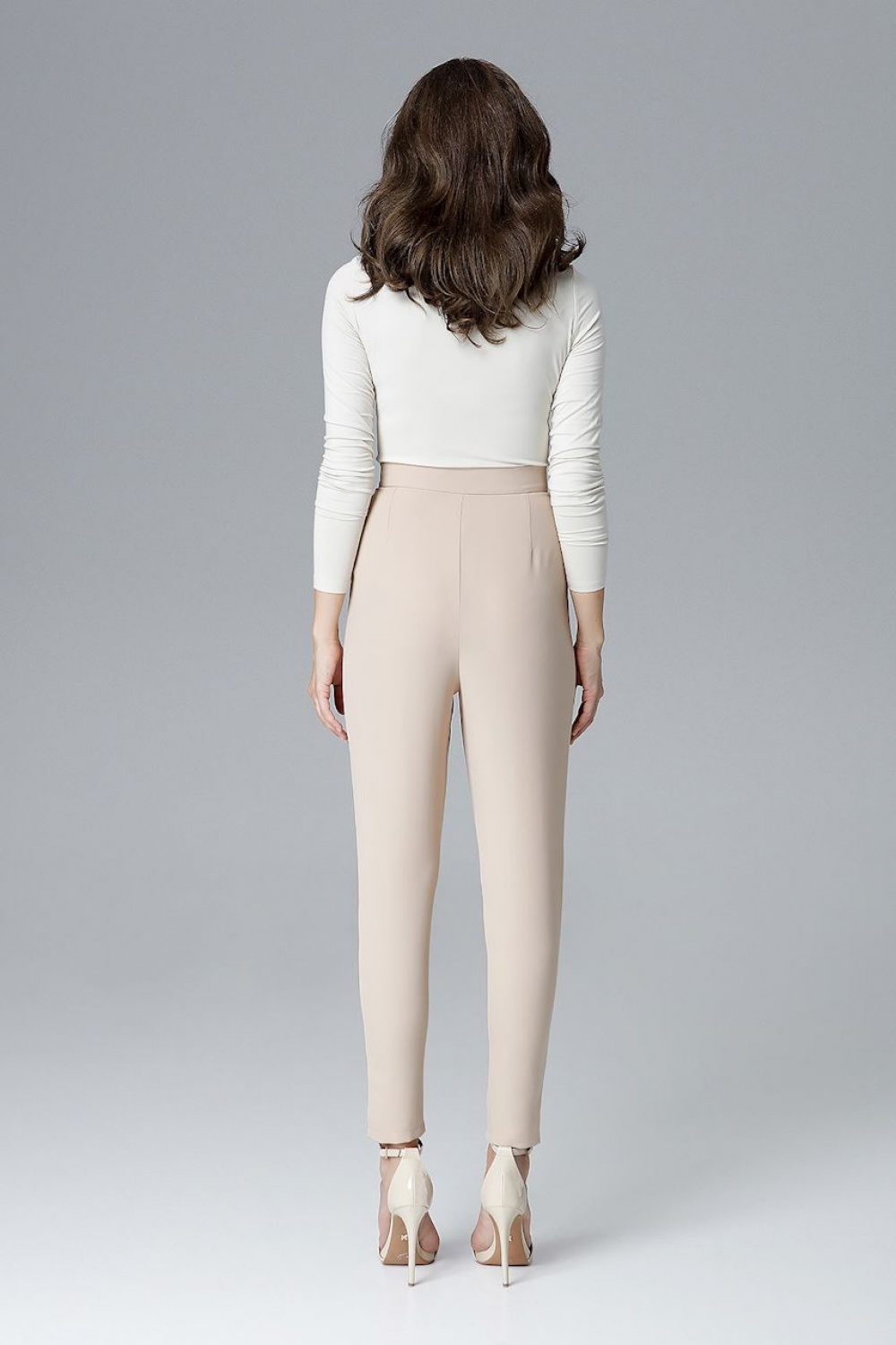 Spodnie Damskie Model L018 Beige - Lenitif128531 - Beżowy - obrazek 3