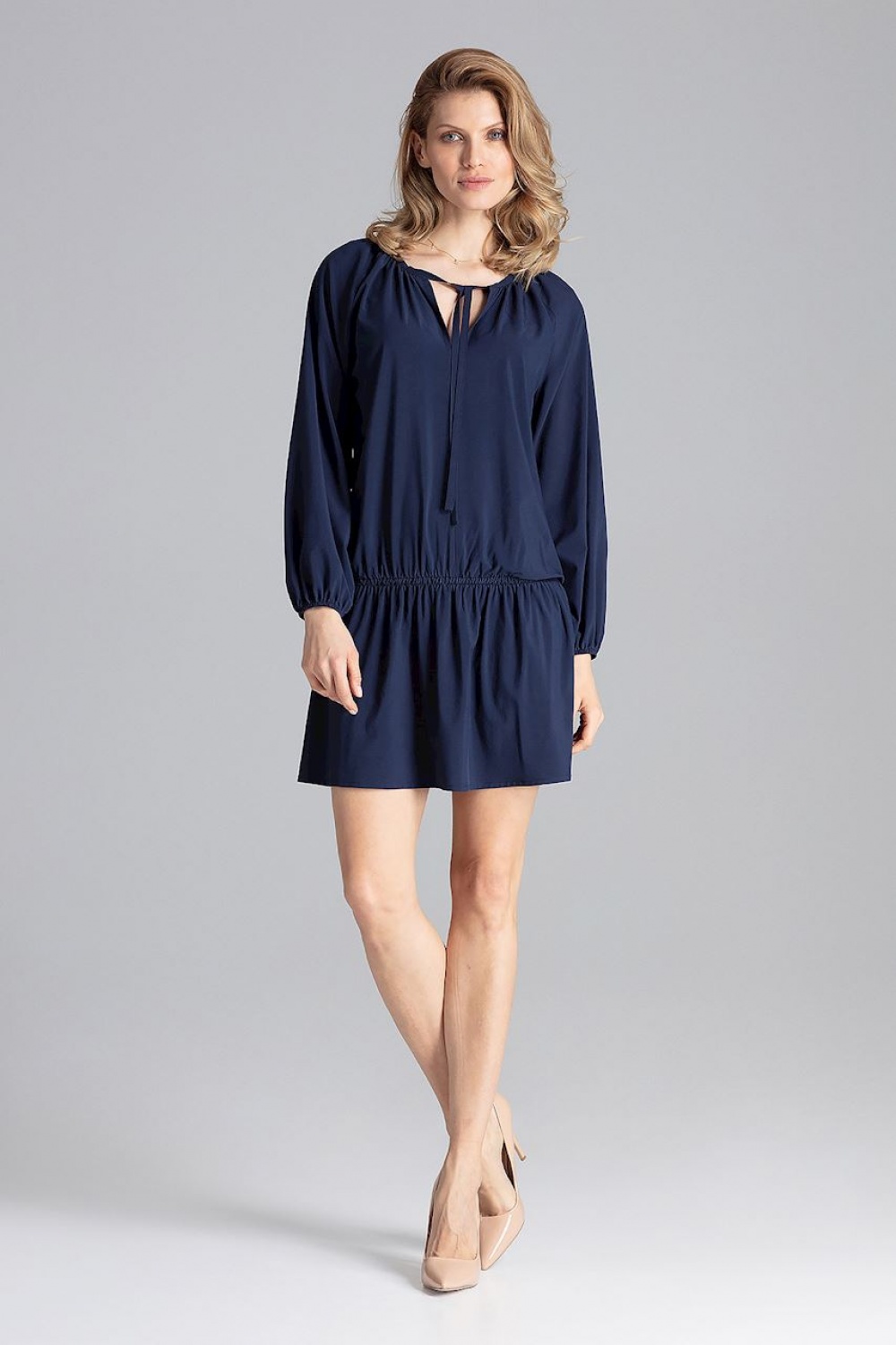 Sukienka Model M661 Navy - Figl129761 - Granatowy