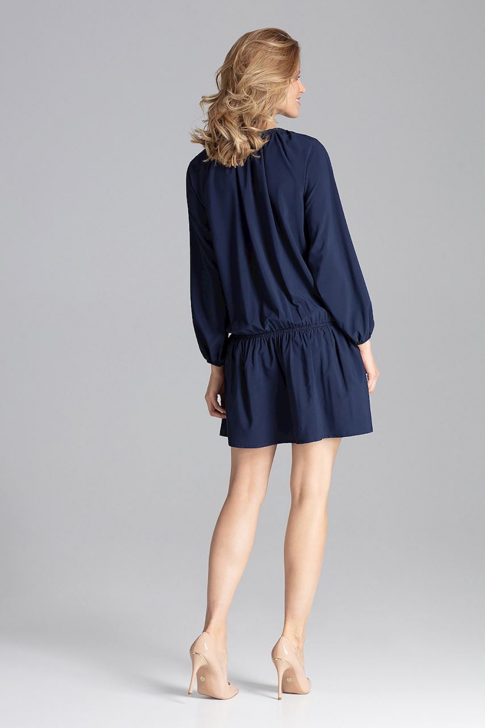 Sukienka Model M661 Navy - Figl129761 - Granatowy - obrazek 3