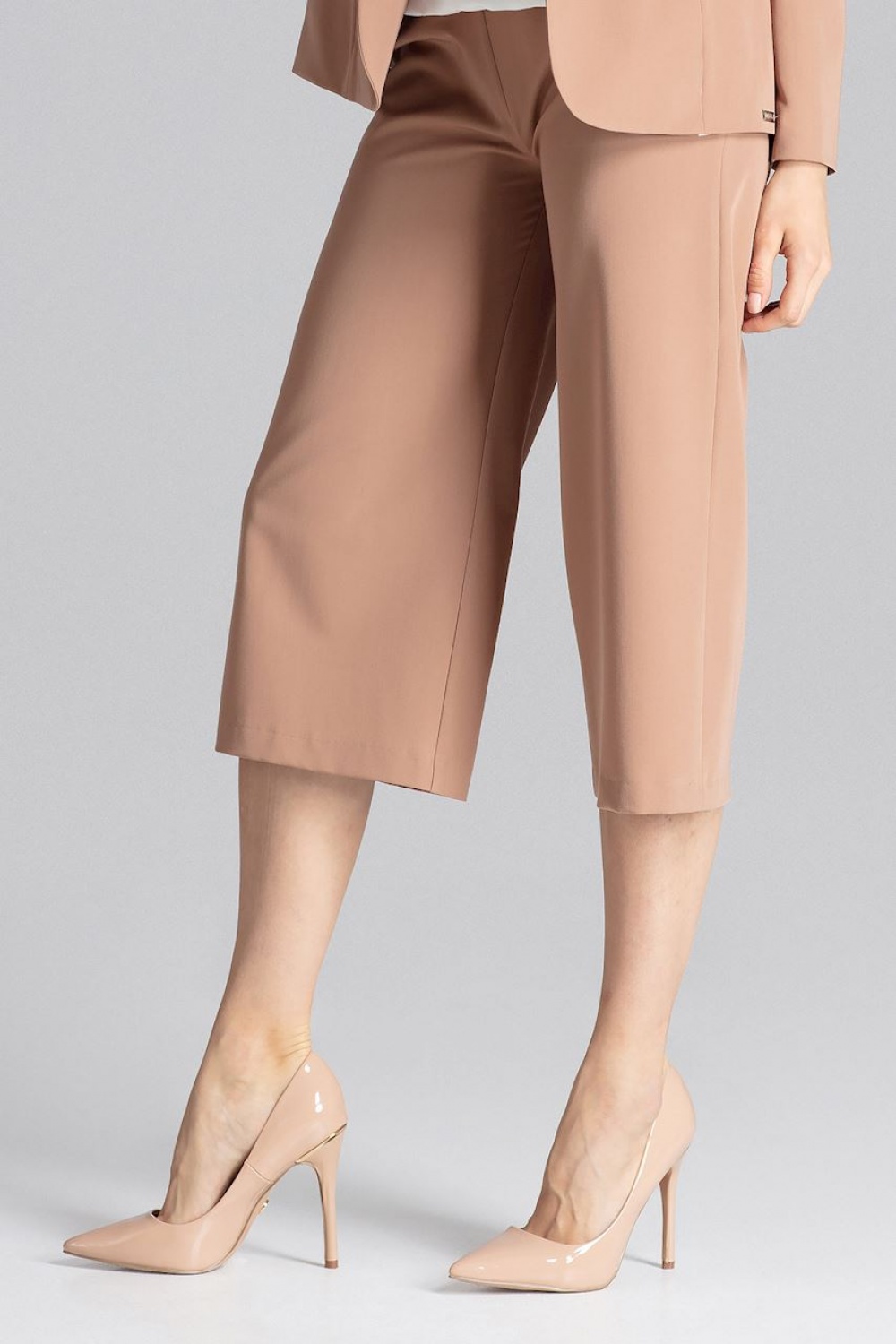 Spodnie Damskie Model M655 Brown - Figl129787 - Brązowy