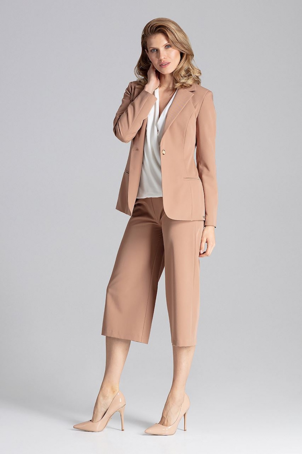 Żakiet Model M653 Brown - Figl129803 - Brązowy - obrazek 4