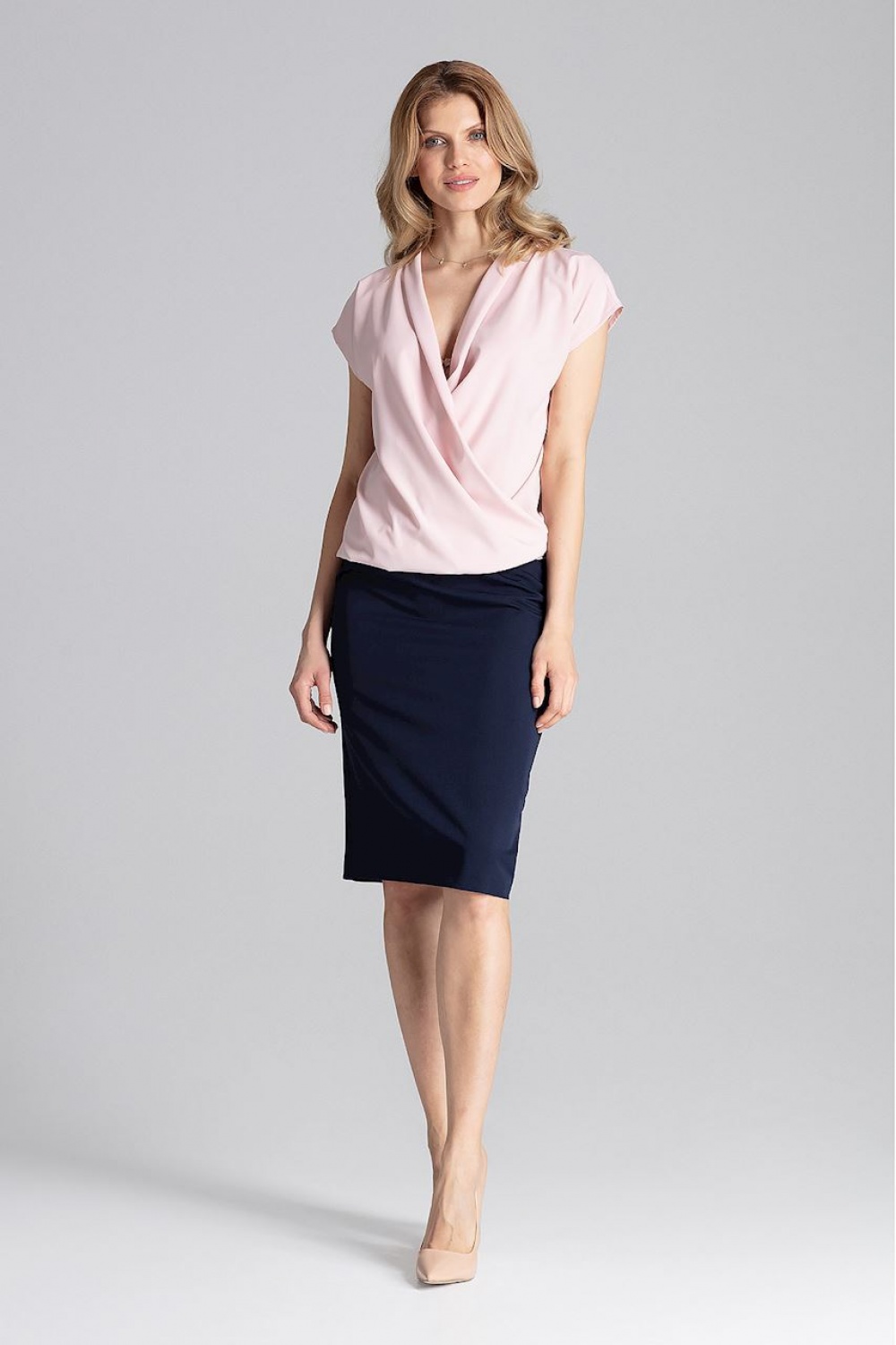 Bluzka Model M652 Pink - Figl129816 - Różowy