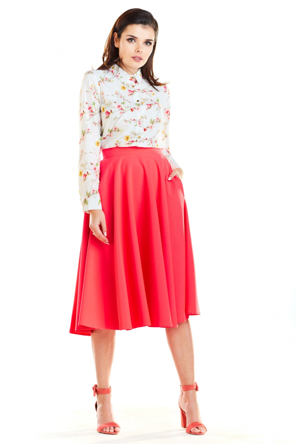 Spódnica Model A256 Pink - awama129951 - Różowy