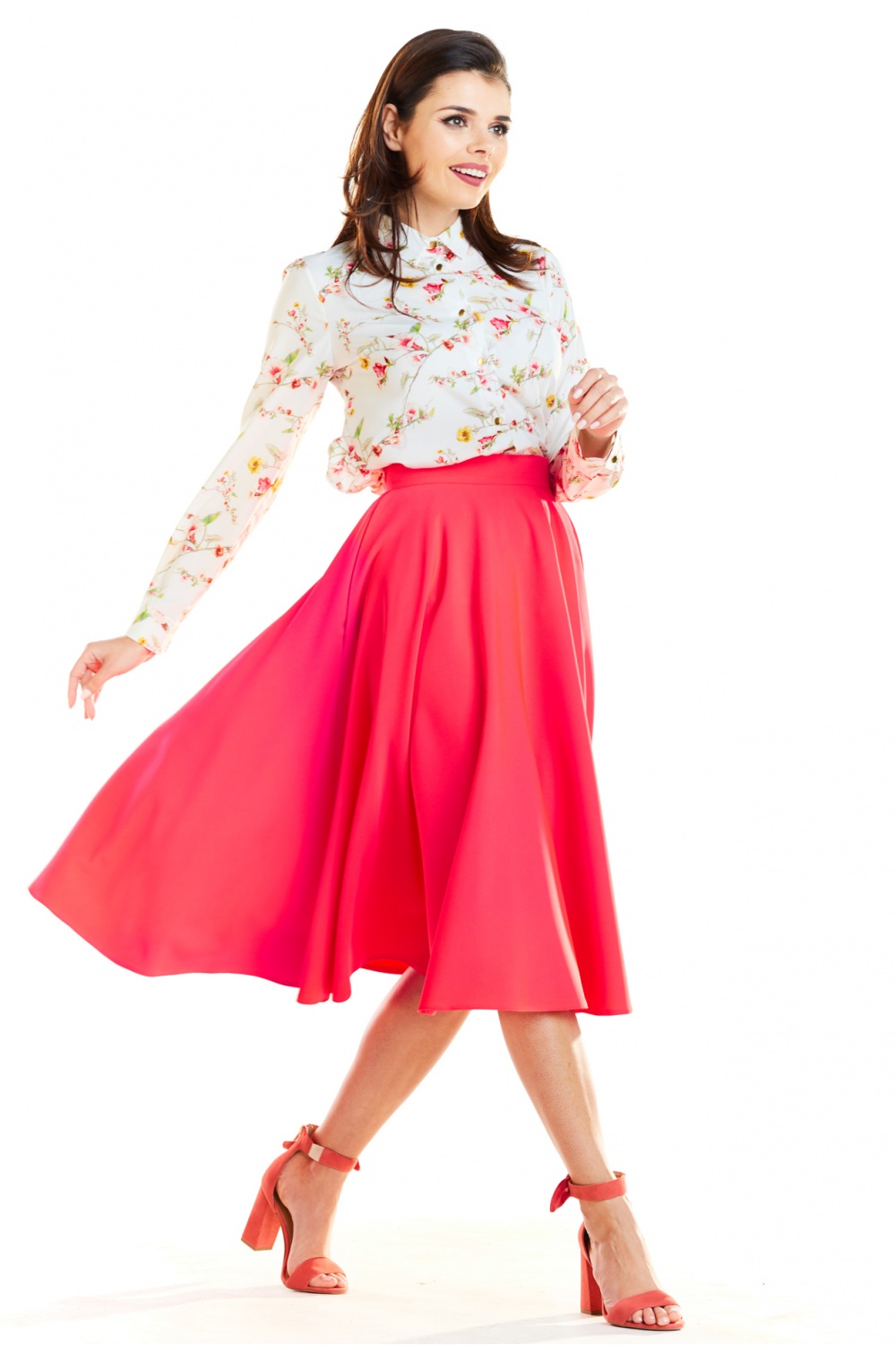 Spódnica Model A256 Pink - awama129951 - Różowy - obrazek 2